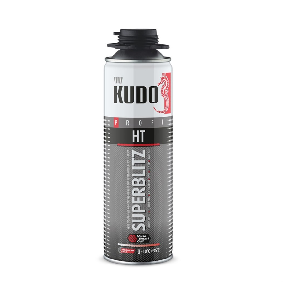 Клей-пена универсальный всесезонный KUDO PROFF SUPERBLITZ HT, 650 мл